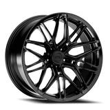 E5 Forged Sonoma Satin Black wheel for C8 Corvette Z06 / E-Ray / ZR1 - face view