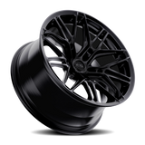 E5 Forged Sonoma Satin Black wheel for C8 Corvette Z06 / E-Ray / ZR1 - angled view