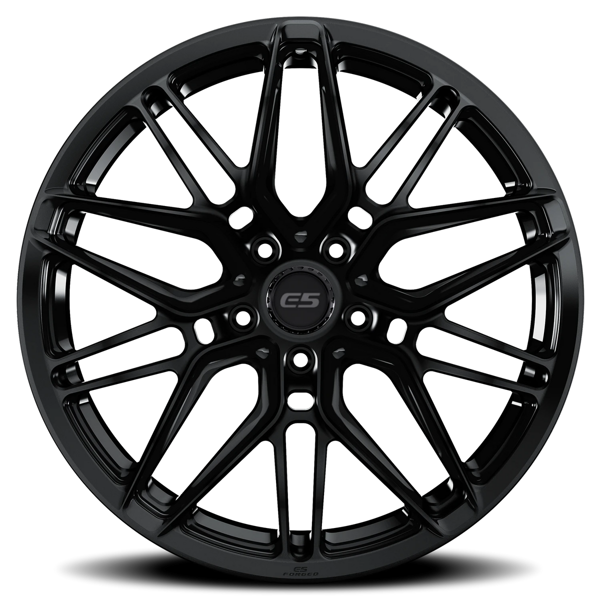 E5 Forged Sonoma Satin Black wheel for C8 Corvette Z06 / E-Ray / ZR1 - side profile