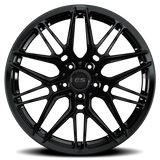 E5 Forged Sonoma Satin Black wheel for C8 Corvette Z06 / E-Ray / ZR1 - side profile