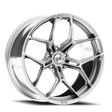 E5 Forged Talladega Brushed Aluminum wheel for C8 Corvette Z06 / E-Ray / ZR1 - face view