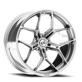 E5 Forged Talladega Brushed Aluminum wheel for C8 Corvette Z06 / E-Ray / ZR1 - face view