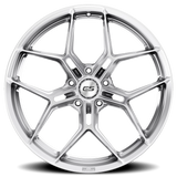 E5 Forged Talladega Brushed Aluminum wheel for C8 Corvette Z06 / E-Ray / ZR1 - side profile