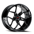 E5 Forged Talladega Gloss Black wheel for C8 Corvette Z06 / E-Ray / ZR1 - face view
