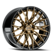 E5 Sebring 2P Bronze with Black Lip 20x10 two-piece C8 Corvette wheel - face view