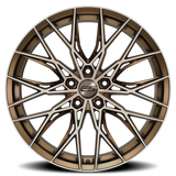 E5 Sebring Bronze Brushed Tint Form Forged Corvette wheel - side profile