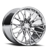 E5 Sebring Chrome Form Forged Corvette wheel - face view