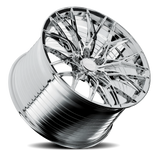 E5 Sebring Chrome Form Forged Corvette wheel - angled view
