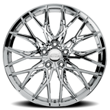 E5 Sebring Chrome Form Forged Corvette wheel - side profile