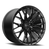 E5 Sebring Gloss Black Form Forged Corvette wheel - face view