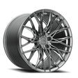 E5 Sebring Titanium Brushed Tint Form Forged Corvette wheel - face view