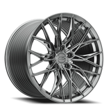 E5 Sebring Titanium Brushed Tint Form Forged Corvette wheel - face view