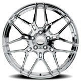 E5 Speedway Chrome Form Forged Corvette wheel - side profile