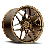 E5 Speedway Dark Bronze Form Forged Corvette wheel - face view