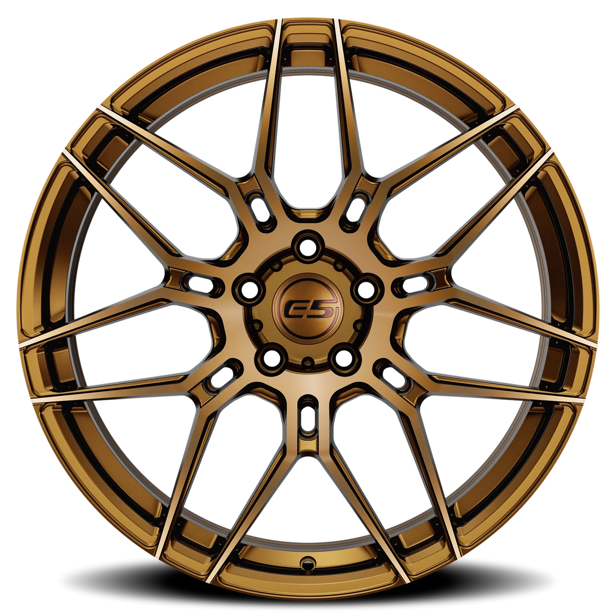 E5 Speedway Dark Bronze Form Forged Corvette wheel - side profile