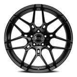 E5 Speedway Gloss Black Form Forged Corvette wheel - side profile