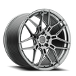 E5 Speedway Titanium Brushed Tint Form Forged Corvette wheel - face view