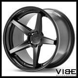 19" FERRADA FR3 BLACK CONCAVE STAGGERED WHEELS RIMS FITS ACURA TL