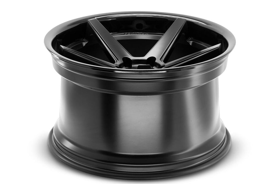 19" FERRADA FR3 BLACK CONCAVE WHEELS RIMS FITS AUDI B8 A4 S4