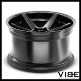 19" FERRADA FR3 BLACK CONCAVE STAGGERED WHEELS RIMS FITS ACURA TL