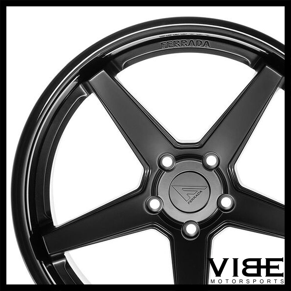 19" FERRADA FR3 BLACK CONCAVE STAGGERED WHEELS RIMS FITS ACURA TL
