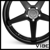 19" FERRADA FR3 BLACK CONCAVE STAGGERED WHEELS RIMS FITS ACURA TL