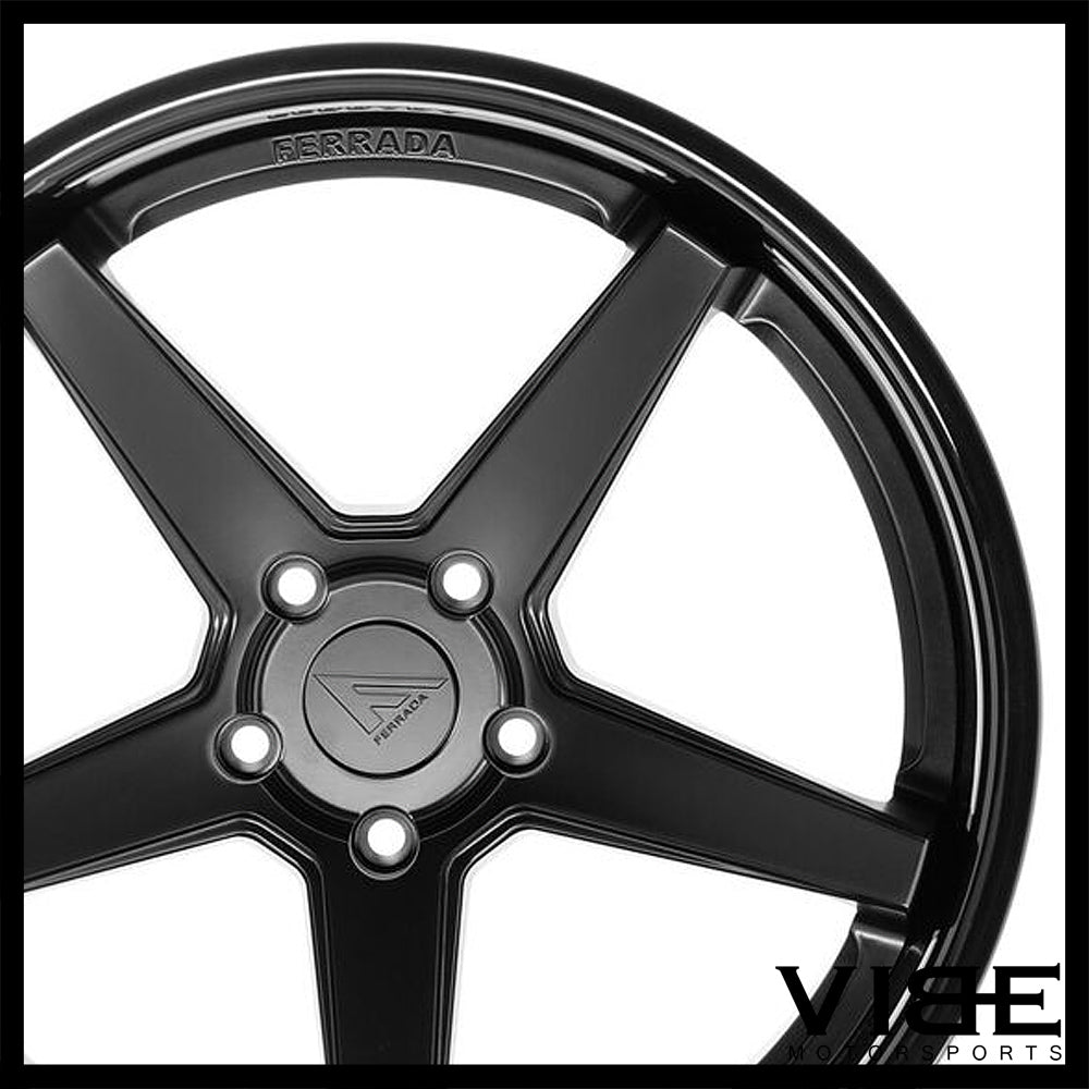 19" FERRADA FR3 BLACK CONCAVE STAGGERED WHEELS RIMS FITS ACURA TL