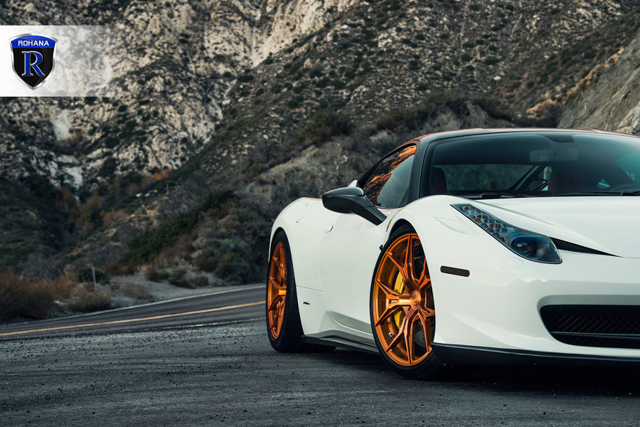 20" ROHANA RFX5 GOLD FORGED CONCAVE WHEELS RIMS FITS BENZ R230 SL550 SL63