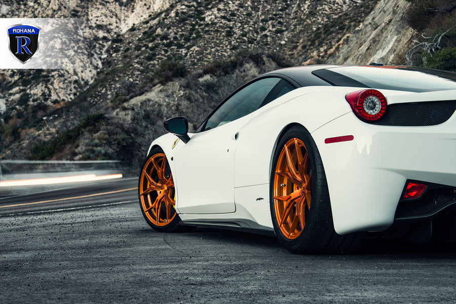 20" ROHANA RFX5 GOLD FORGED CONCAVE WHEELS RIMS FITS BENZ R230 SL550 SL63