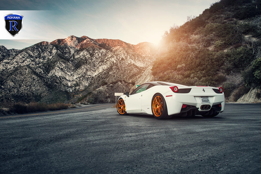 20" ROHANA RFX5 GOLD FORGED CONCAVE WHEELS RIMS FITS BENZ R230 SL550 SL63