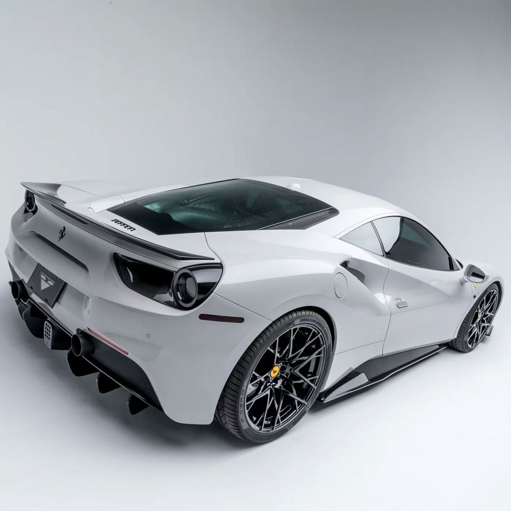 Vorsteiner Aero 488 Diavolo Rear Diffuser Fins Carbon Fiber Fits Ferrari 488