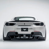 Vorsteiner Aero 488 Diavolo Rear Diffuser Fins Carbon Fiber Fits Ferrari 488
