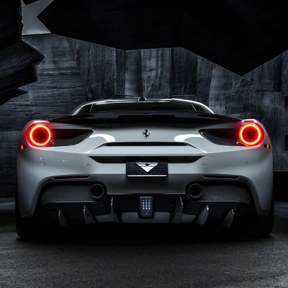 Vorsteiner Aero 488 Diavolo Decklid Spoiler Carbon Fiber Fits Ferrari 488