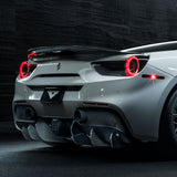 Vorsteiner Aero 488 Diavolo Rear Diffuser Fins Carbon Fiber Fits Ferrari 488