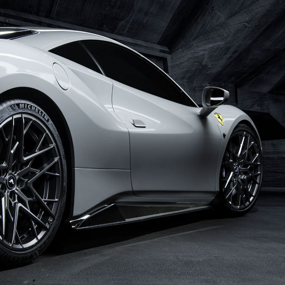 Vorsteiner Aero 488 Diavolo Sideskirts Carbon Fiber Fits Ferrari 488