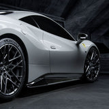 Vorsteiner Aero 488 Diavolo Sideskirts Carbon Fiber Fits Ferrari 488