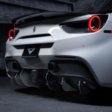 Vorsteiner Aero 488 Diavolo Rear Diffuser Fins Carbon Fiber Fits Ferrari 488