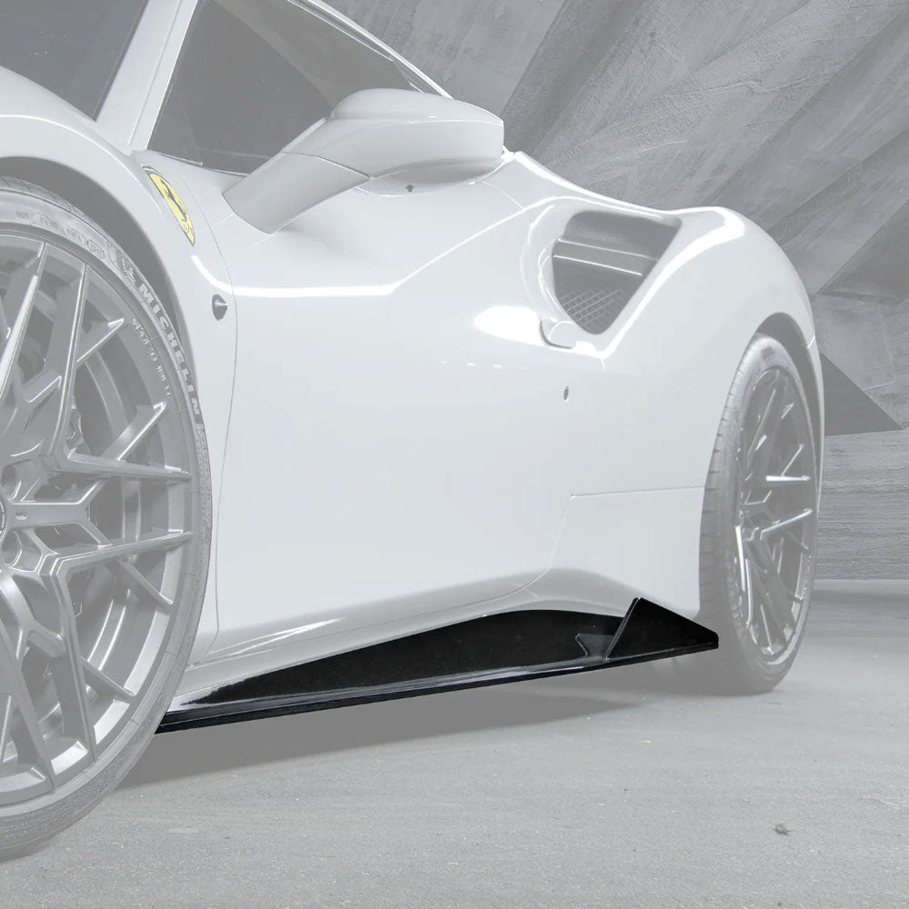 Vorsteiner Aero 488 Diavolo Sideskirts Carbon Fiber Fits Ferrari 488
