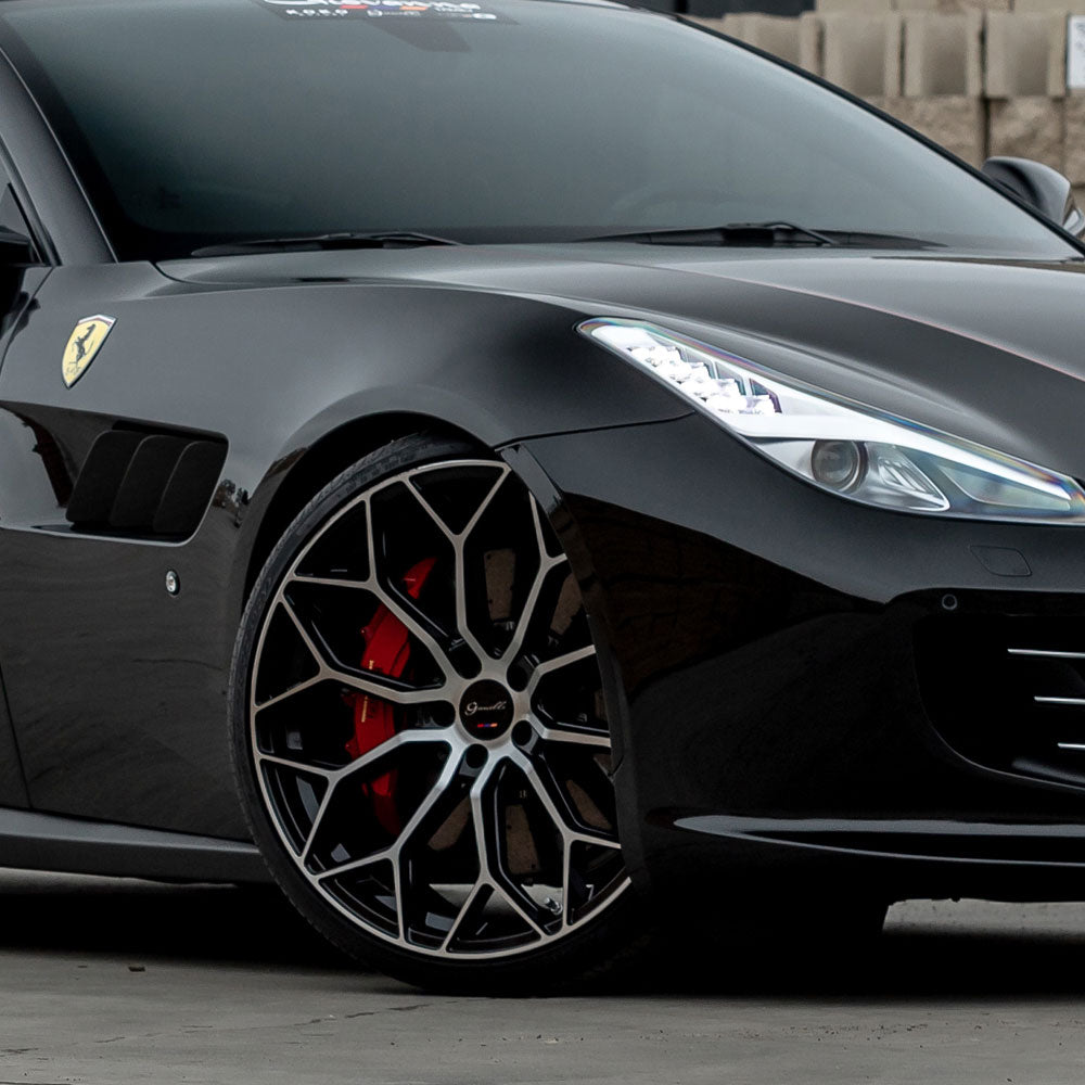 22" Gianelle Monte Carlo Black 22x9 22x10.5 Wheels Rims Fits Maserati Ghibli