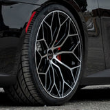 20" Gianelle Monte Carlo Black 20x8.5 20x10 Wheels Rims Fits BMW E63 E64 645 650