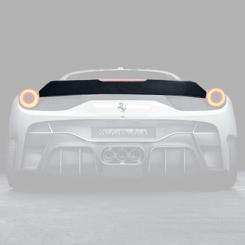 Vorsteiner 458-VX Aero Decklid Spoiler Carbon Fiber Fits Ferrari 458