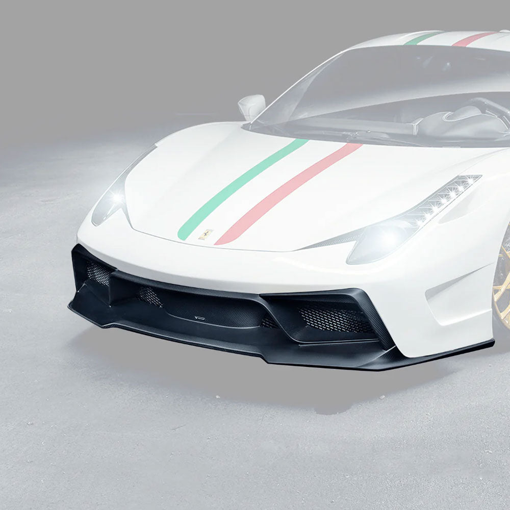 Vorsteiner 458-VX Aero Front Bumper Front Spoiler Carbon Fiber Fits Ferrari 458