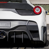 Vorsteiner 458-VX Aero Rear Bumper Carbon Fiber & Exhaust Tips Fits Ferrari 458