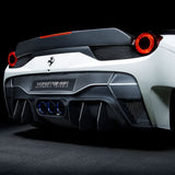 Vorsteiner 458-VX Aero Rear Bumper Carbon Fiber & Exhaust Tips Fits Ferrari 458