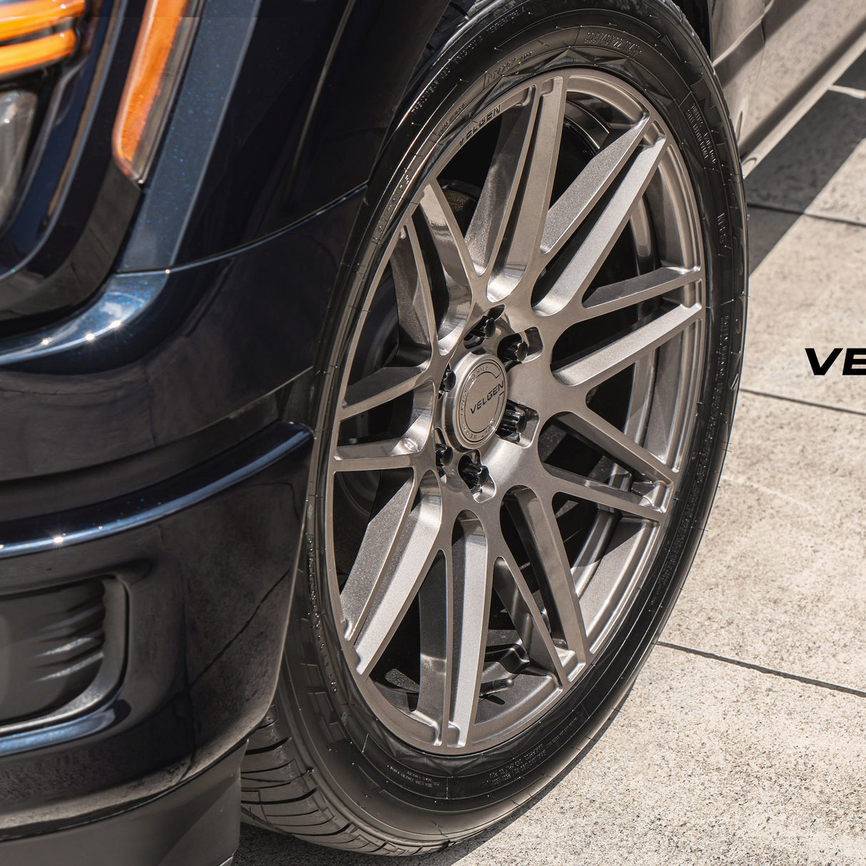24" Velgen VFF9 Black 24x10 Concave Wheels Rims Fits Ford F150
