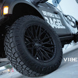22" Vossen HFX6 Satin Black 22x9.5 Concave Wheels Rims Fits Ford F150 2015-2020