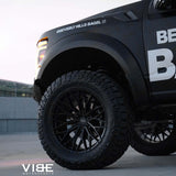 22" Vossen HFX6 Satin Black 22x9.5 Concave Wheels Rims Fits Ford F150 2015-2020