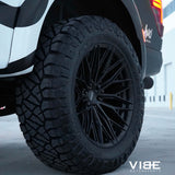 18" Vossen HFX6 Satin Black 18x9 Concave Wheels Rims Fits Ford F150 2021 and Up