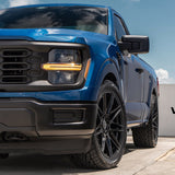 24" Velgen VFF9 Black 24x10 Concave Wheels Fits Cadillac Escalade