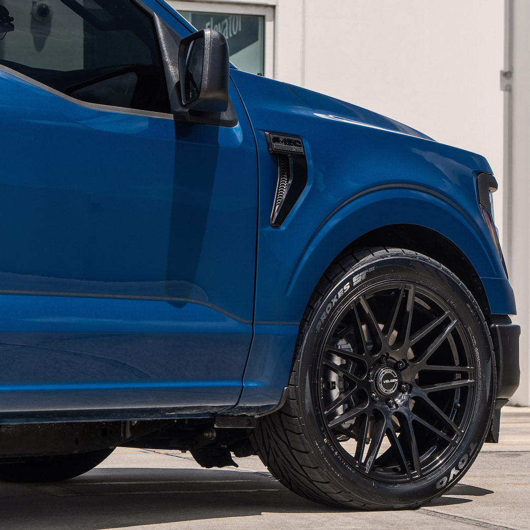 22" Velgen VFF9 Black 22x10 Concave Wheels Fits Chevrolet Silverado 1500